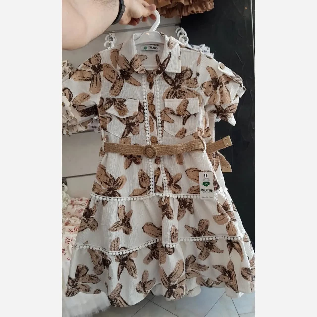 پیراهن ساحلی دخترانه سبک و خنک مناسب بهار و تابستان در سه رنگ مختلف — تصویر ۱۲