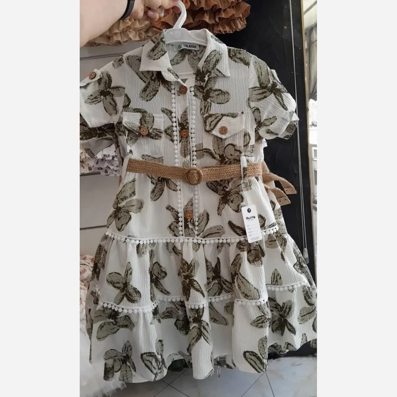 پیراهن ساحلی دخترانه سبک و خنک مناسب بهار و تابستان در سه رنگ مختلف — تصویر ۵
