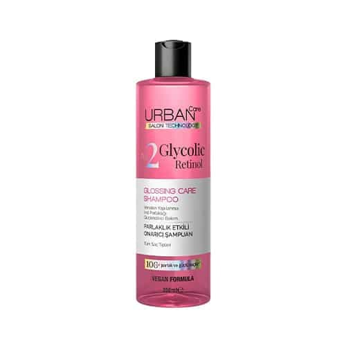 شامپو براق کننده اوربن کر Urban Care حاوى اسید گلیکولیک و رتینول حجم 350 میل — تصویر ۲