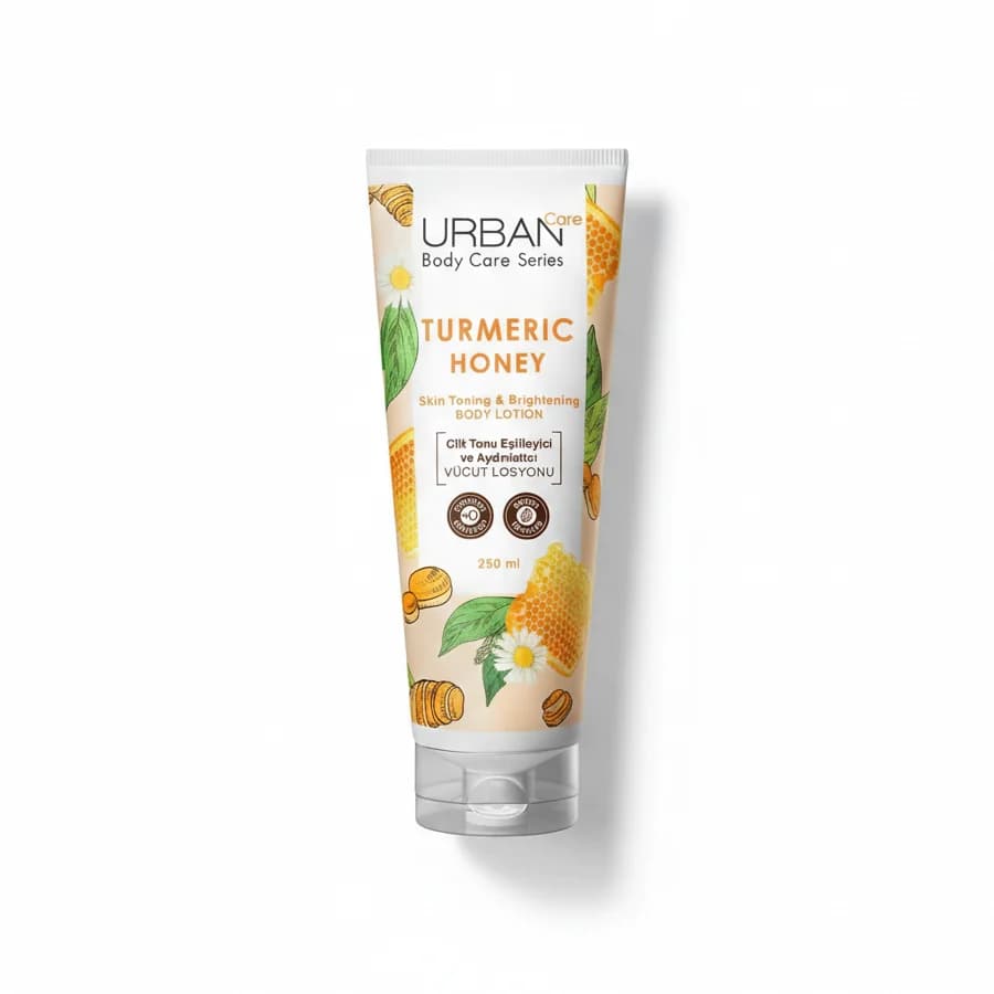 لوسيون بدن روشن كننده اوربن كر Urban Care حاوى Turmeric & Honey حجم 250 ميل — تصویر ۳