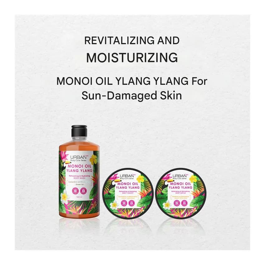 اسكراب بدن اوربن كر Urban Care حاوى Monoi oil & Ylang Ylang حجم 200 ميل — تصویر ۶