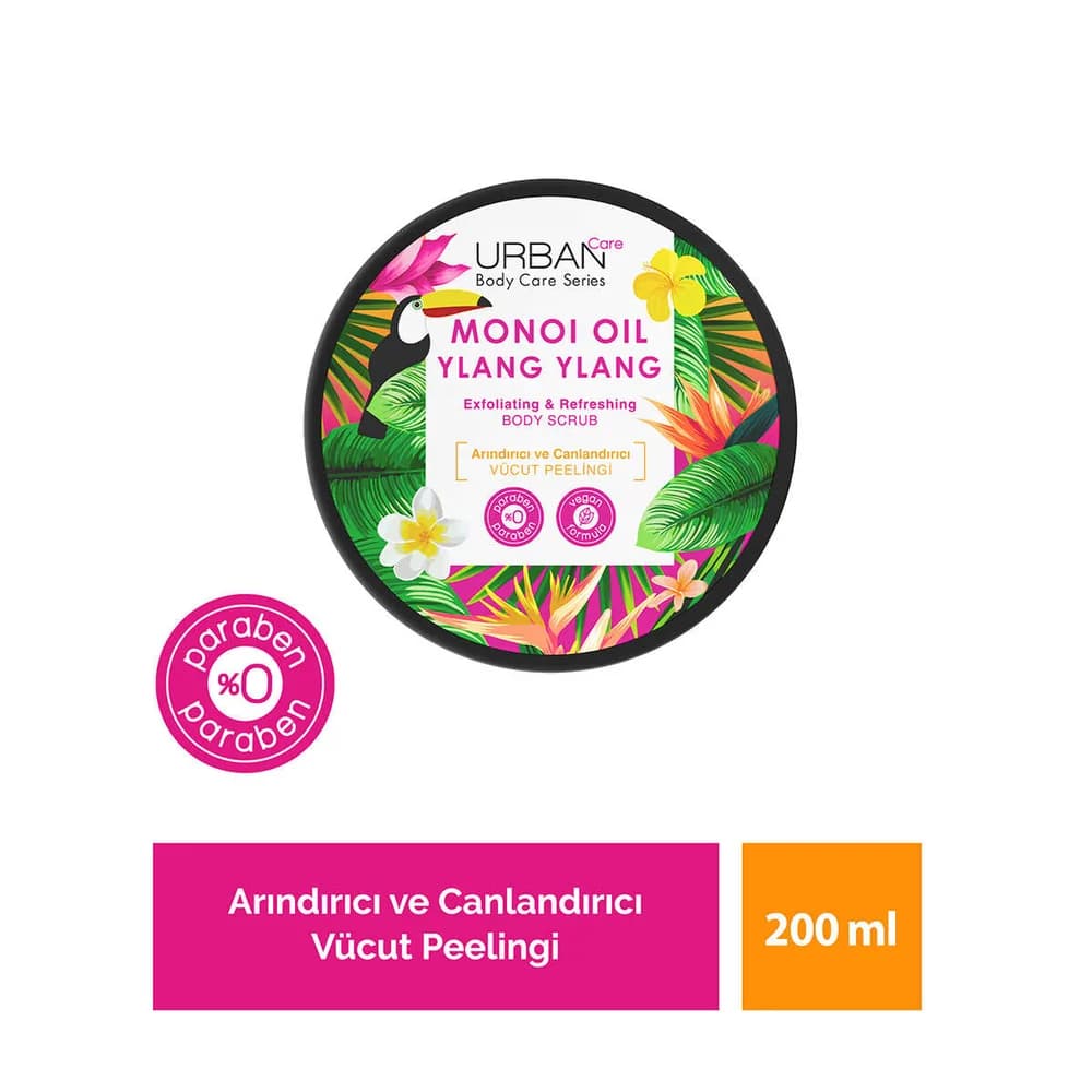 اسكراب بدن اوربن كر Urban Care حاوى Monoi oil & Ylang Ylang حجم 200 ميل — تصویر ۵