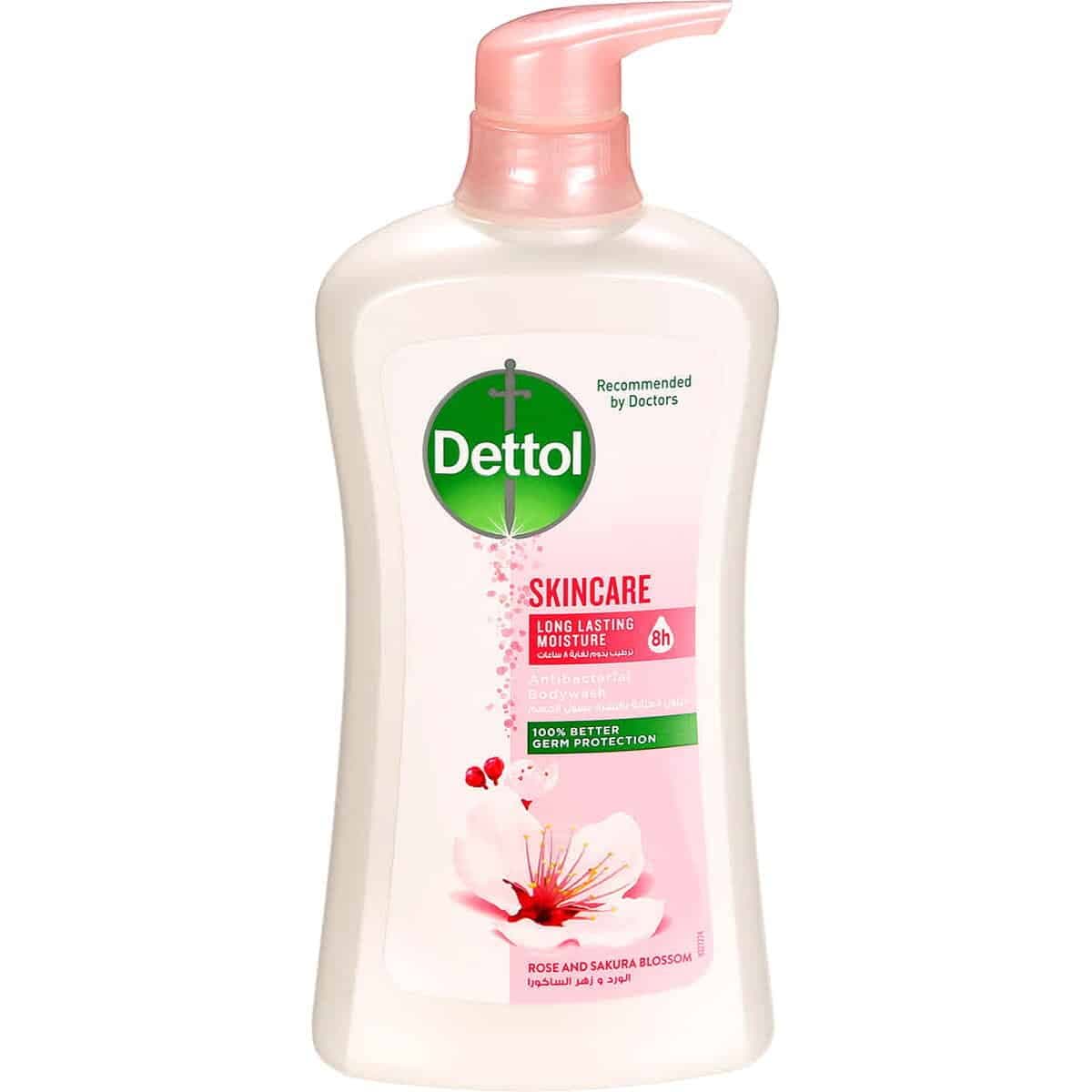شامپو بدن دتول Dettol رایحه گل رز و شکوفه گیلاس حجم 700 ميل — تصویر ۳