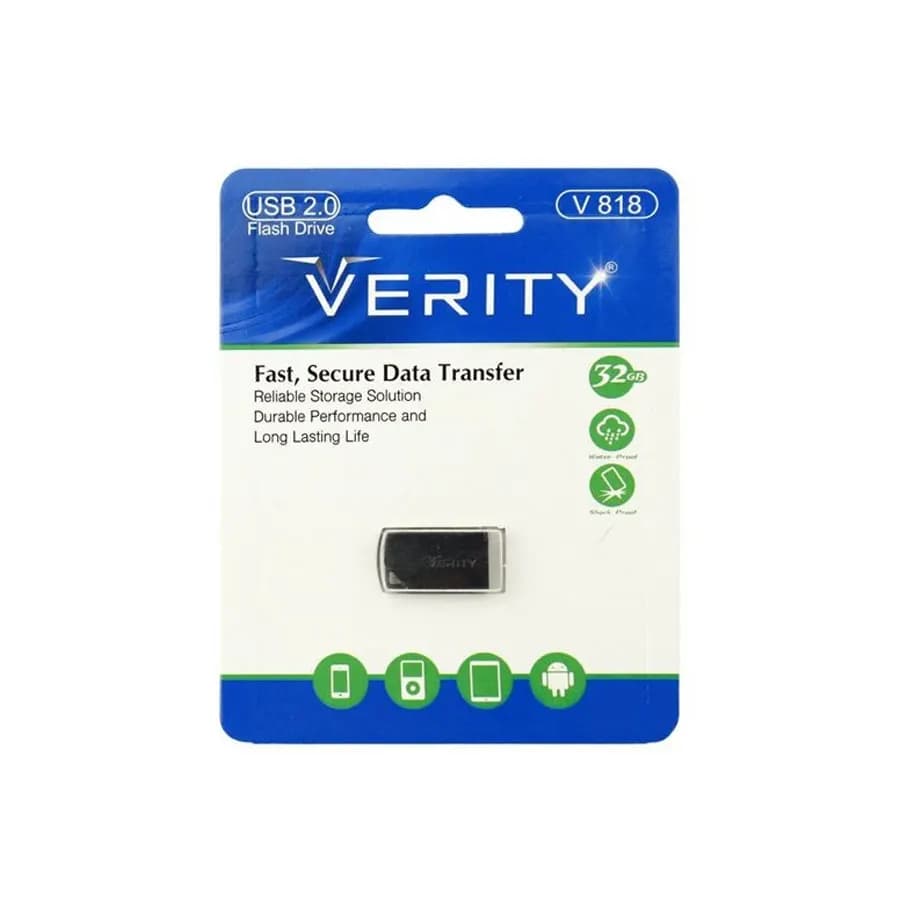 فلش وریتی مدل V818 USB2 ظرفیت 32گیگابایت ا Verity — تصویر ۶