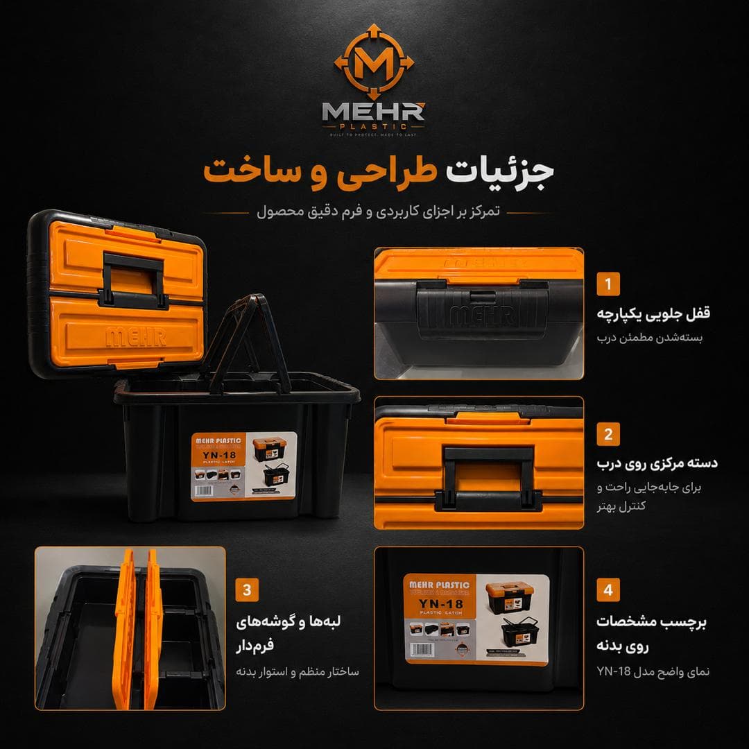 جعبه ابزار مهر مدل YN-18 — تصویر ۲