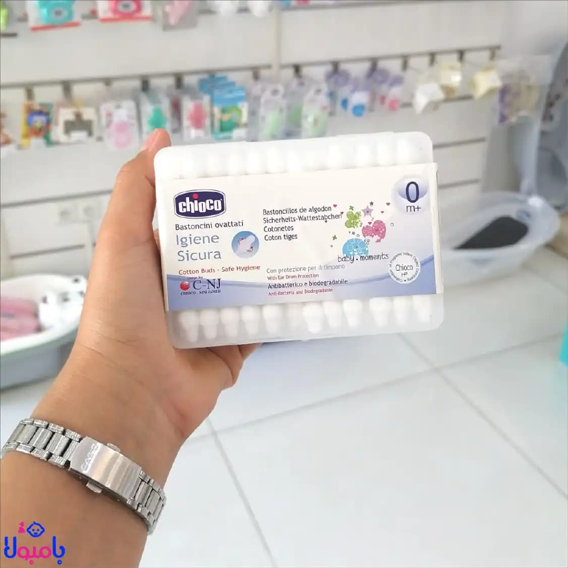 گوش پاک کن محافظ دار 60عددی چیکو Chicco — تصویر ۶