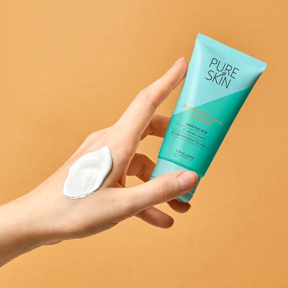ماسک خاک رس پیور اسکین اوریفلیم | Pure Skin Clay Mask — تصویر ۱۲