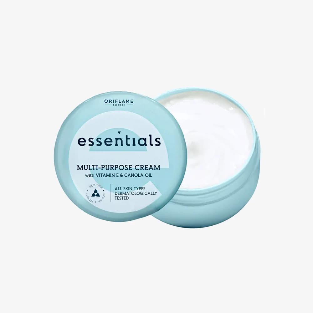 کرم چندمنظوره صورت و بدن اسنشیالز حاوی ویتامین E و روغن کانولا اوریفلیم Essentials Multi-Purpose Cream with Vitamin E & Canola Oil — تصویر ۱۱