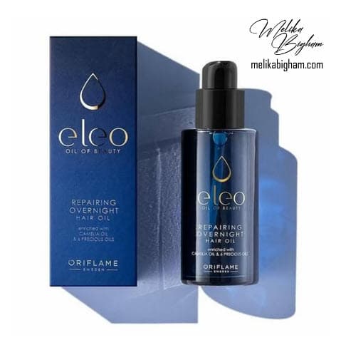 روغن ترمیم کننده شبانه مو آرگان الئو اوریفلیم Eleo Repairing Overnight Hair Oil — تصویر ۶