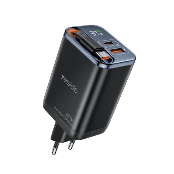 شارژر دیواری فست شارژ Yesido YC100 2Port PD 67W — تصویر ۱۰