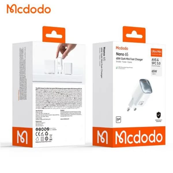 شارژر 65 وات SCF3.0 مک دودو Mcdodo GaN CH-826 — تصویر ۶