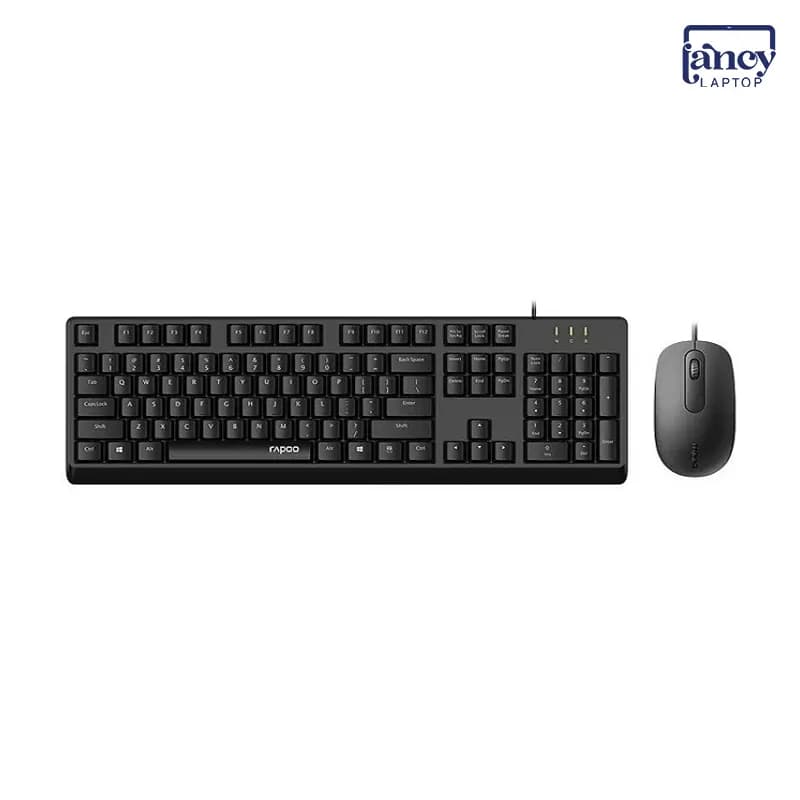 کسبورد و موس برند RAPOO مدل X130 PRO مشکی — تصویر ۲