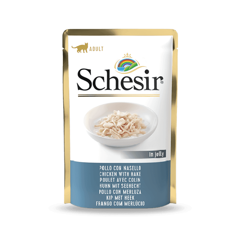 پوچ گربه شسیر با طعم مرغ و هیک در ژله 85 گرم — تصویر ۴