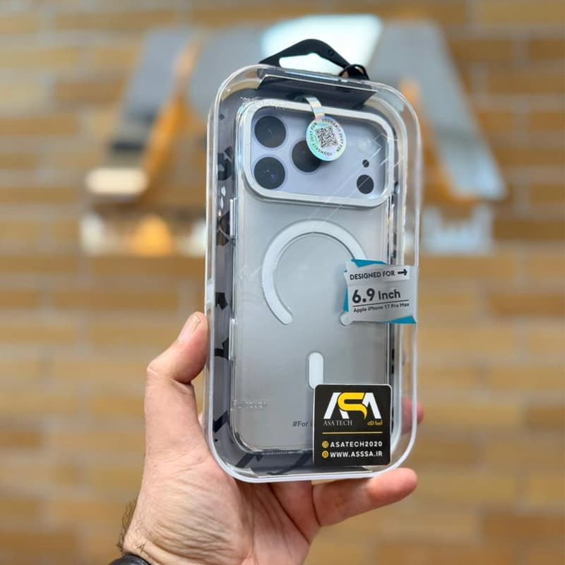 کاور YOUNGKIT مدل Colorless Crystal Shield MagSafe Series مناسب برای iPhone 17 ProMax — تصویر ۳