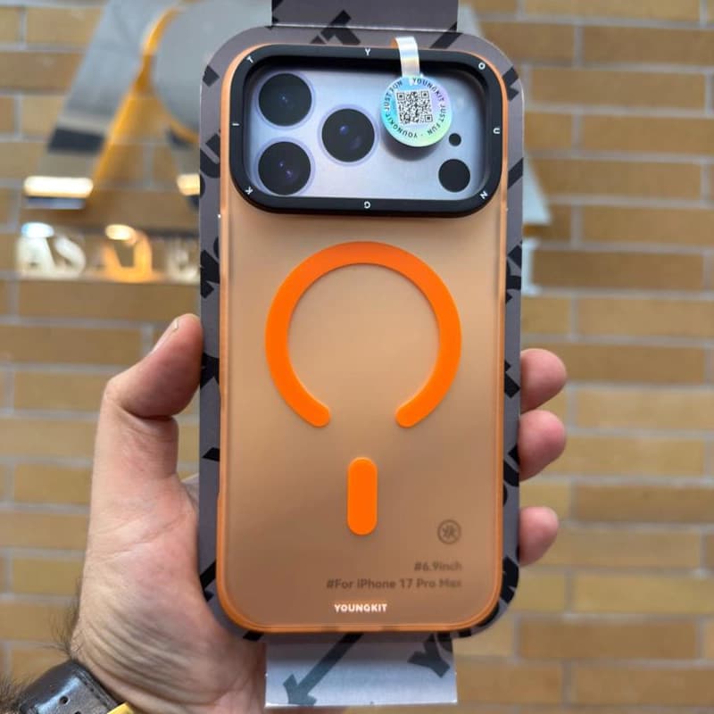 کاور YOUNGKIT مدل Hidden Sand + Camera Control Button مناسب برای iPhone 17 ProMax — تصویر ۵