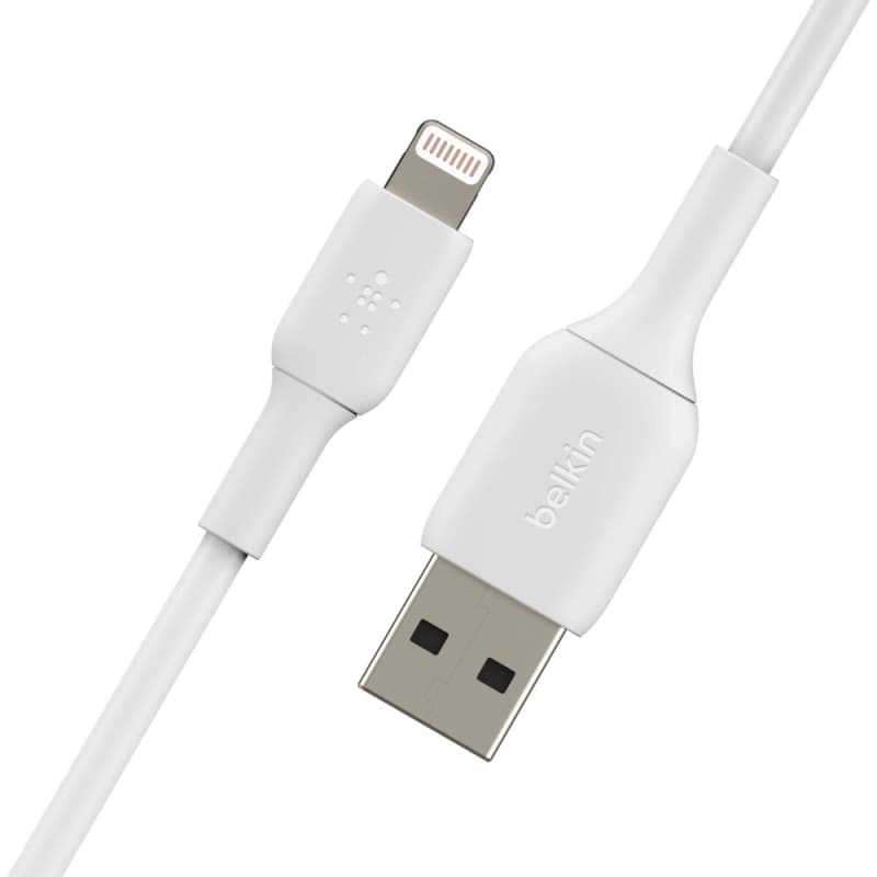پک 2 عددی کابل شارژ سریع USB-A به لایتنینگ بلکین طول 1 متر مدل CAA008bt1MWH2PK — تصویر ۹