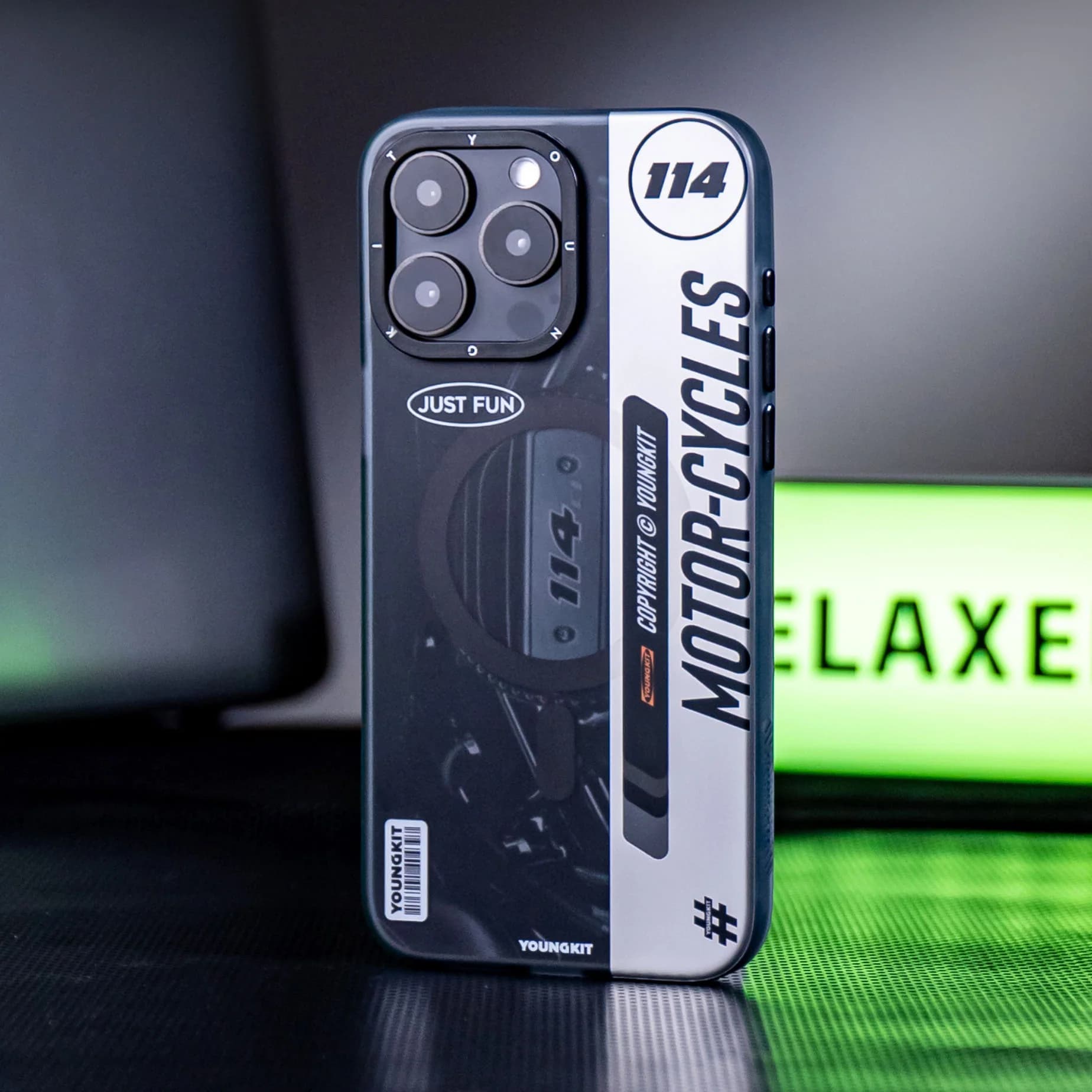 کاور YOUNGKIT مدل Motorcycles-114 مناسب برای iPhone 15 ProMax — تصویر ۵