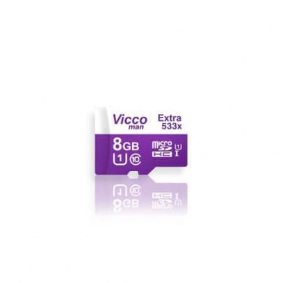 کارت حافظه میکرو اس دی ۸ گیگابایت همراه با آداپتور ViccoMan Extra 533x UHS-l U1 — تصویر ۳