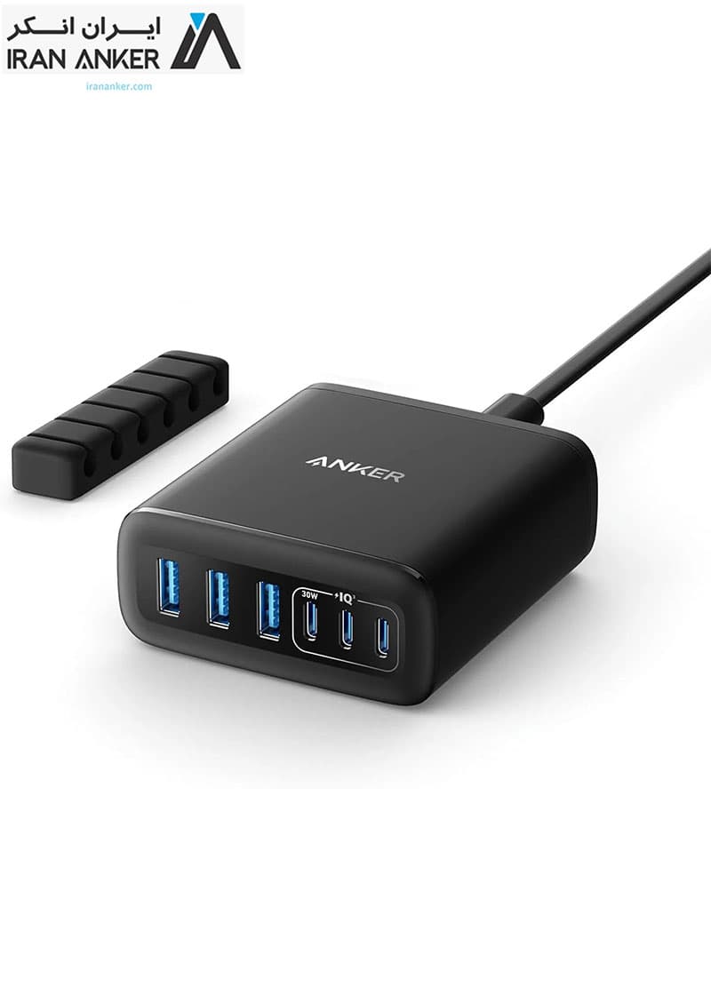 هاب شارژر رومیزی انکر Anker USB C Charger 6 Port 112W مدل A2154 — تصویر ۸