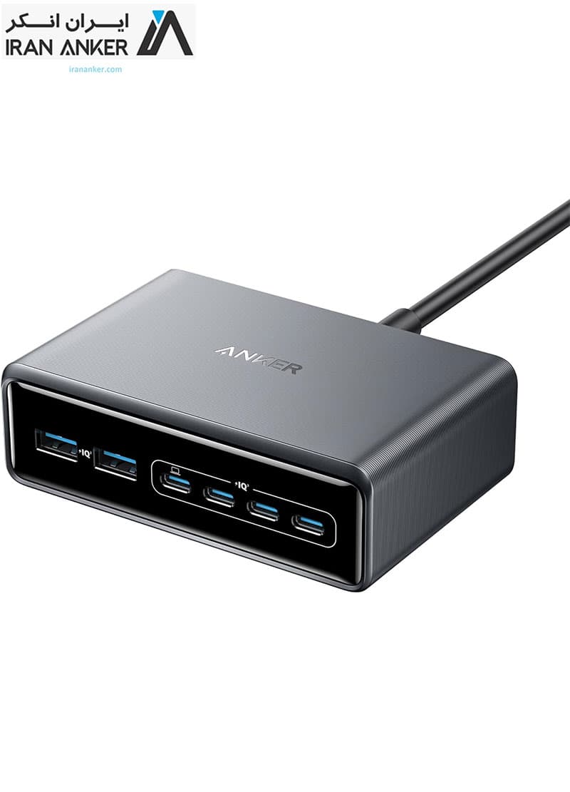 هاب شارژ 6 پورت انکر Anker Prime Charger 200W 6-Port GaN Charging Station مدل A2683 — تصویر ۷
