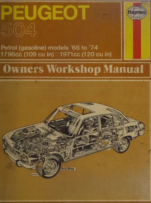 دانلود کتاب Haynes Peugeot 504 Owners Workshop Manual