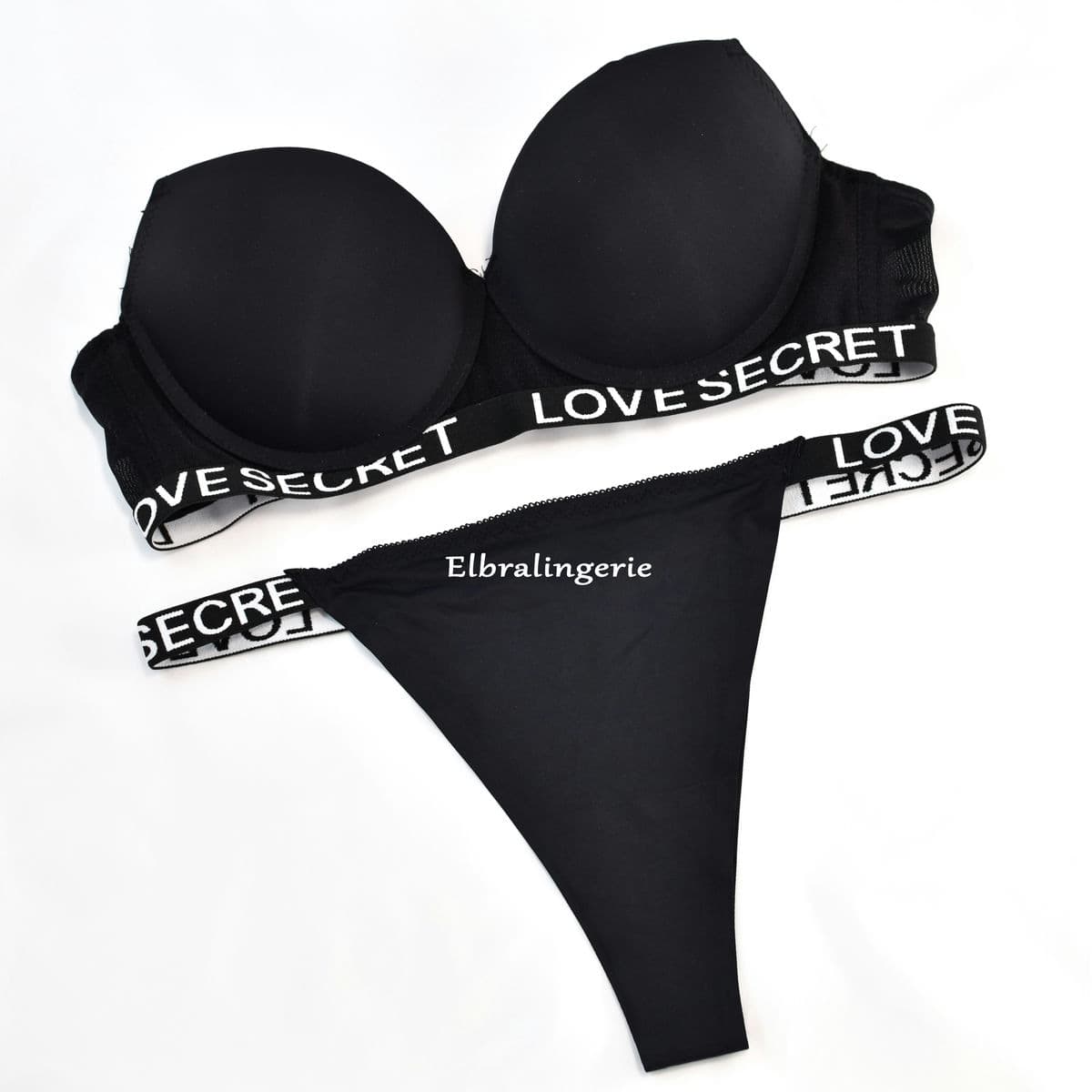 ست شورت و سوتین Love Secret مشکی اسفنجی — تصویر ۹