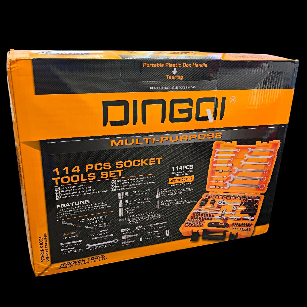 جعبه ست ابزار 114 پارچه 101001111 DINGQI — تصویر ۵