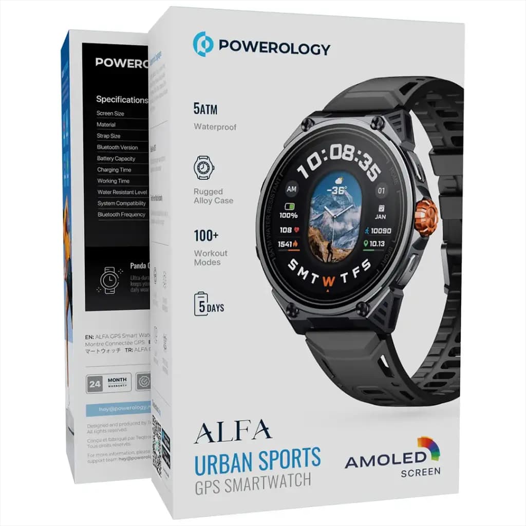 ساعت هوشمند پاورولوژی Powerology Alfa Urban Sports GPS — تصویر ۶