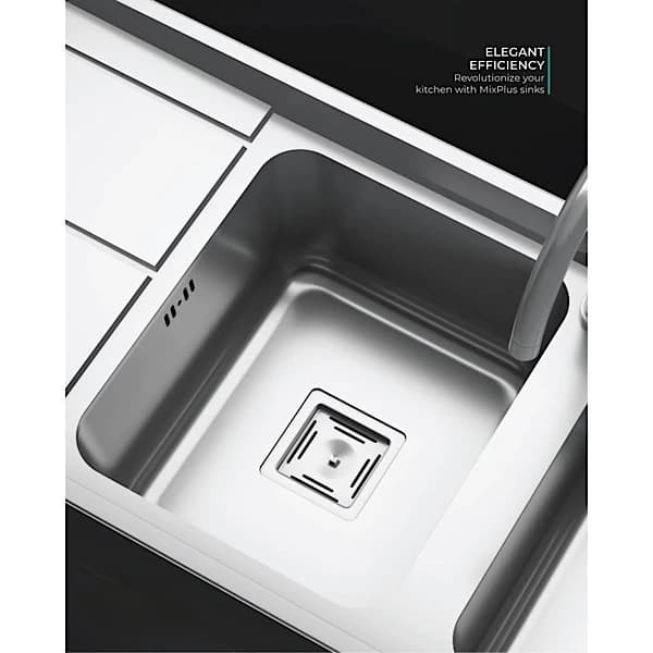 سینک ظرفشویی توکار میکس پلاس مدل 8092‑S45 — تصویر ۴