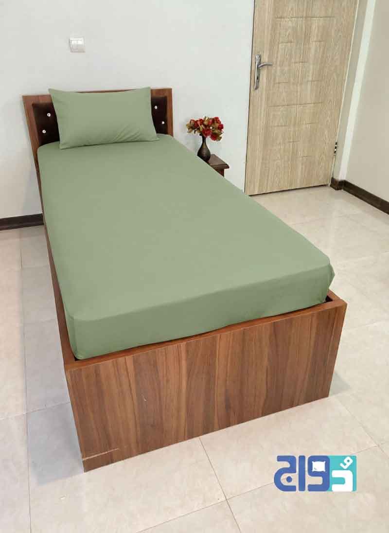 روتختی تکنفره کشدار میکرو ساده کد 140409193 (سبزسدری) — تصویر ۵