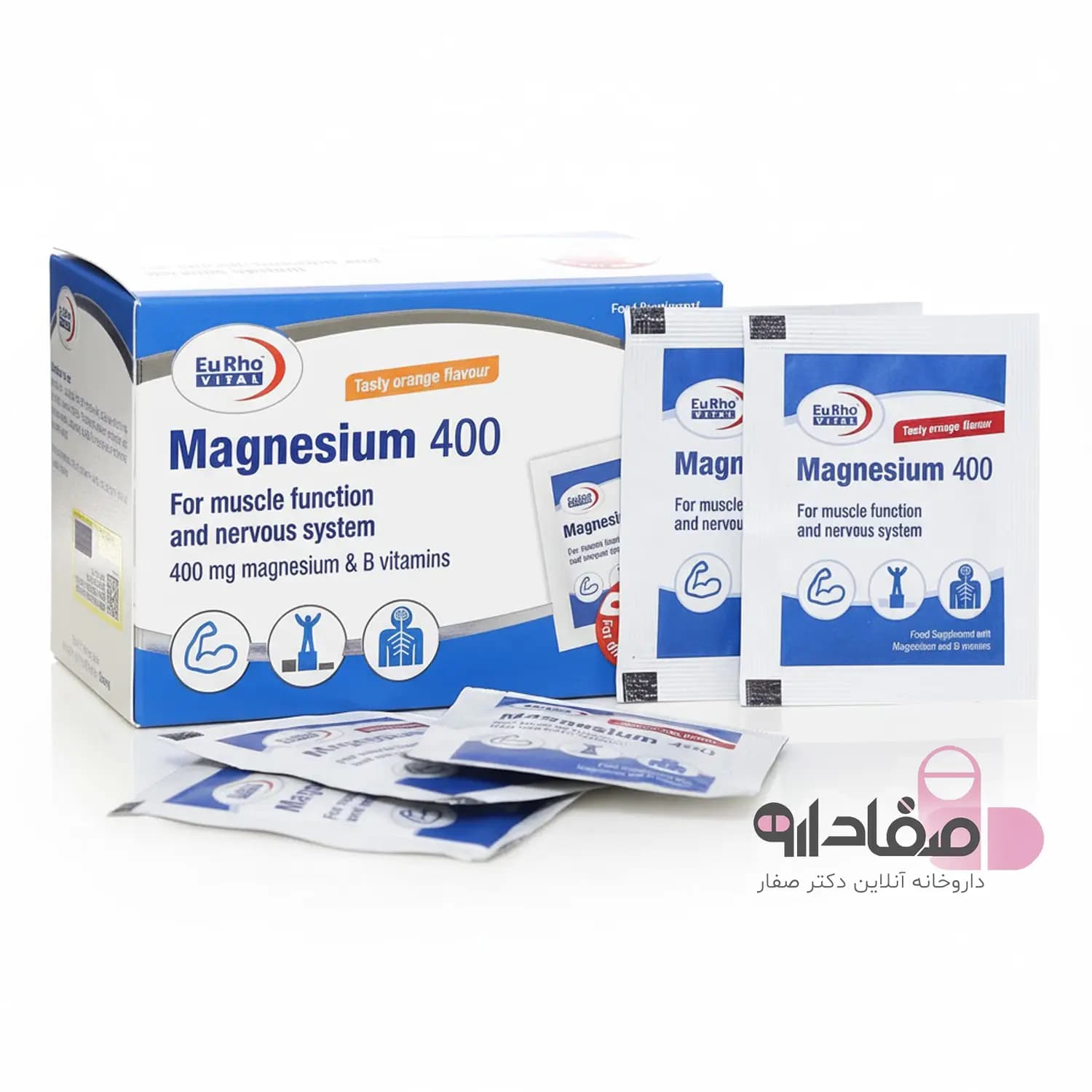 ساشه منیزیم 400 یوروویتال 30 عددی | Eurho Vital Magnesium 400