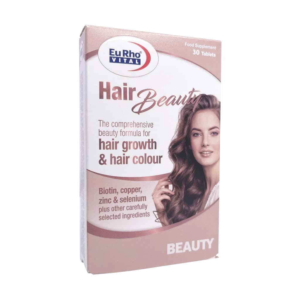قرص هیر بیوتی یوروویتال بسته 30 عددی | Eurhovital Hair Beauty