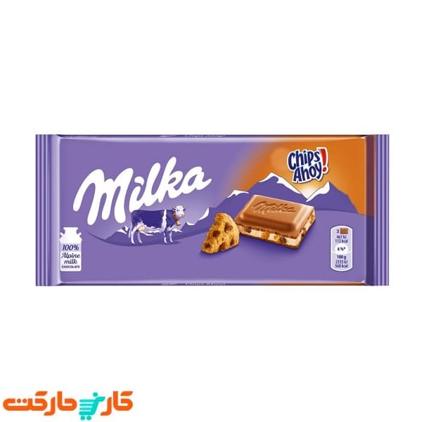 شکلات چیپس آهوی میلکا 100 گرم Milka — تصویر ۲