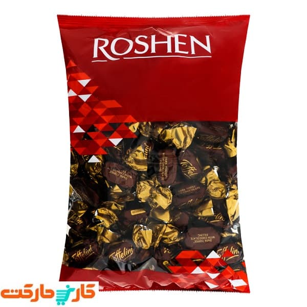 تافی تلخ با مغز شکلات روشن 1 کیلویی Roshen — تصویر ۴