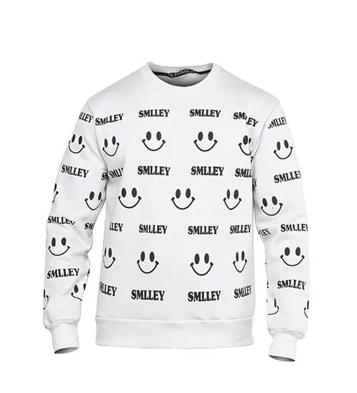 بلوز دورس یقه گرد SMILEY سفید مدل 45738