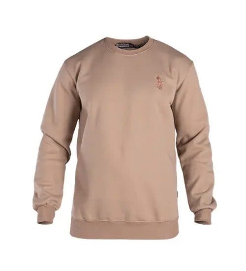 بلوز یقه گرد مردانه نرمال ساده اسپان کرم Polo مدل 48961 — تصویر ۲