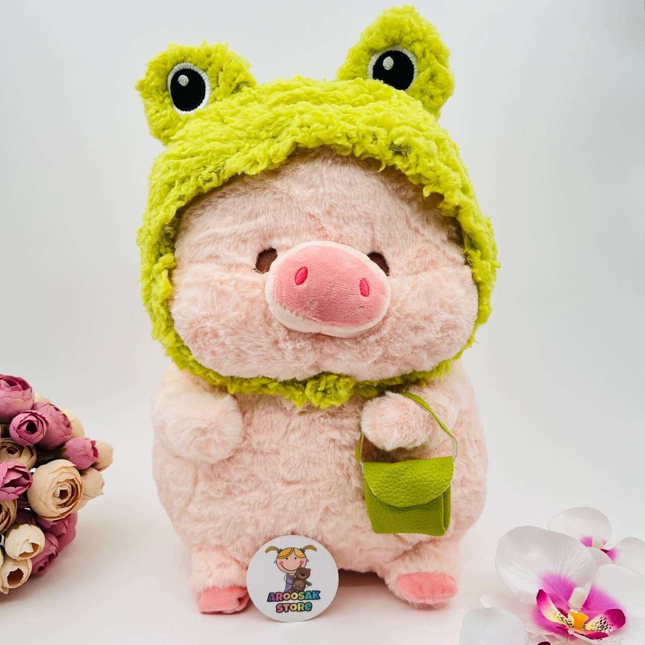 عروسک خوک کلاه قورباغه ای کد 683