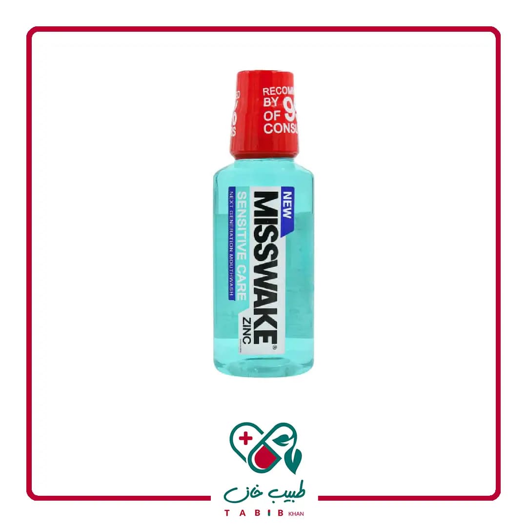 دهانشویه سنسیتیو کر میسویک 400 میلی لیتر/Misswake Sensitive Care Mouth Wash 400 ml — تصویر ۳