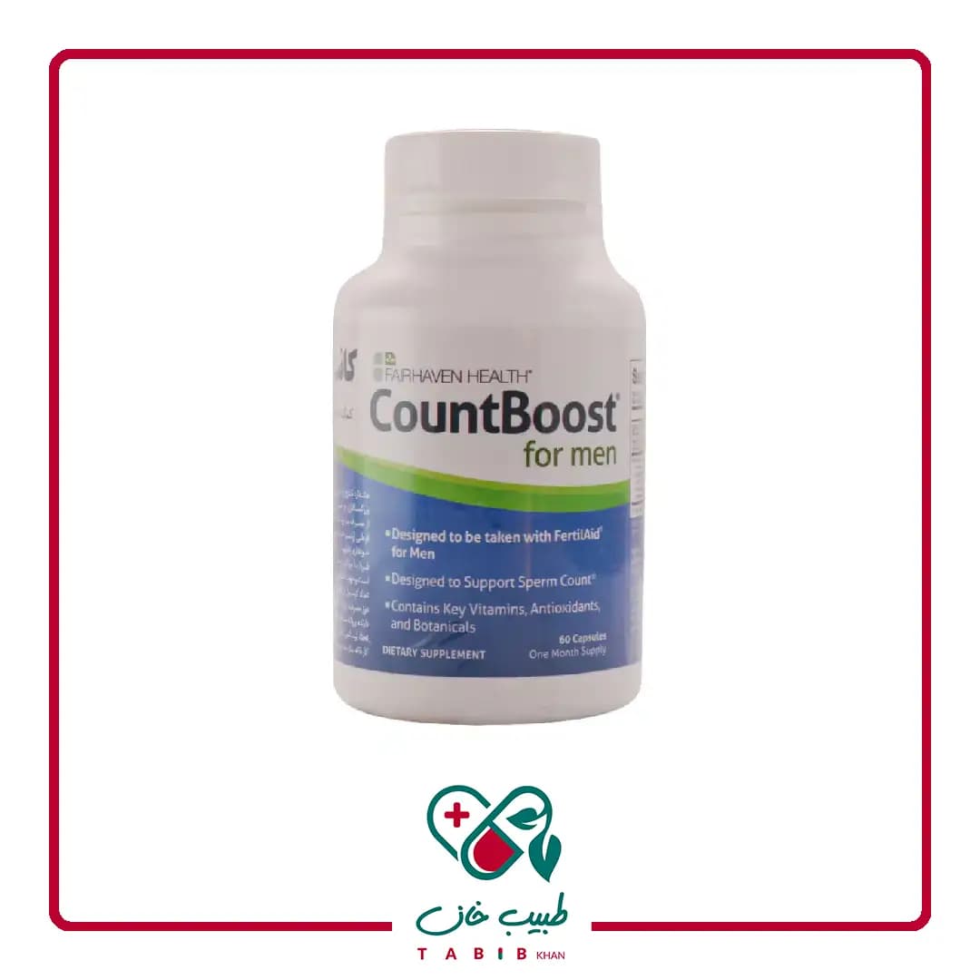کپسول کانت بوست فیرهون هلث برای مردان 60 عددی/Fairhaven Health CountBoost For Men 60 Capsules — تصویر ۲