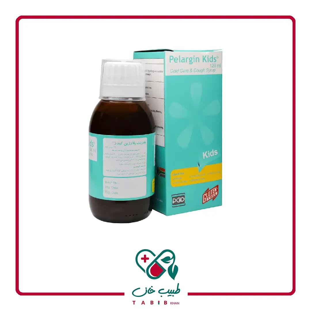 شربت پلارژین کیدز پارس گیتا دارو ۱۲۰ میلی لیتر/Pars Gita Darou Pelargin Kids Syrup 120 ml