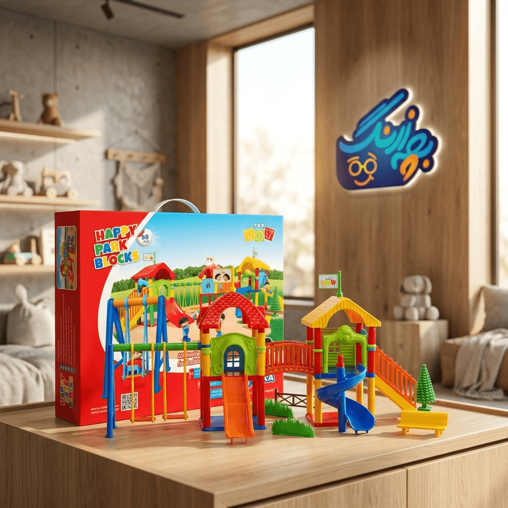 ساختنی پارک شادی 58 قطعه Tak Toy — تصویر ۴