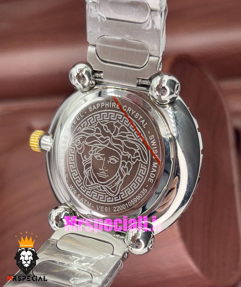 ساعت ورساچه زنانه کوارتز استیل صفحه ابی 021034 VERSACE — تصویر ۷