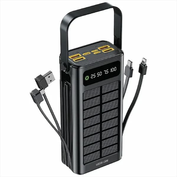 پاوربانک خورشیدی 30000 گرین لاین GNSOL49PB30BK — تصویر ۵