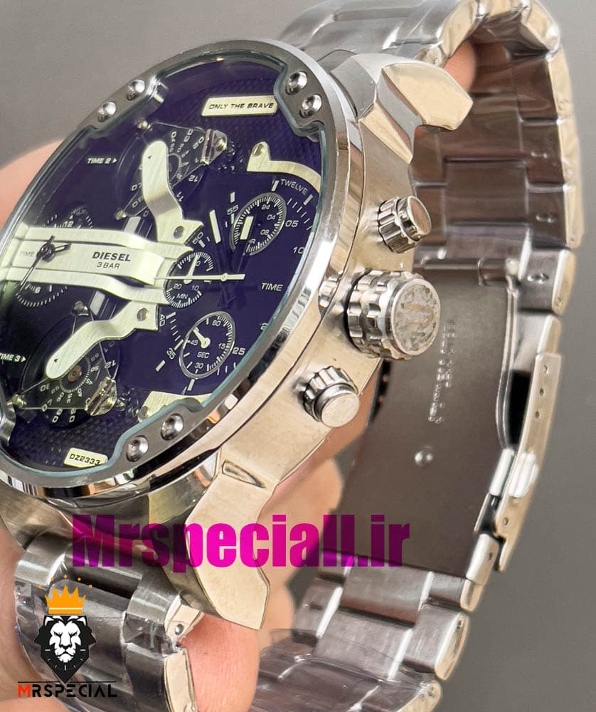ساعت دیزل هفت موتوره مردانه استیل صفحه مشکی شیشه رنگی Diesel MR.daddy 020977 — تصویر ۱۱