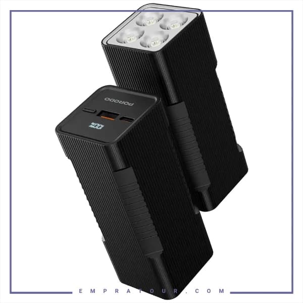 پاوربانک 10000 با چراغ قوه داخلی پرودو PDPBFCHT41BK — تصویر ۶