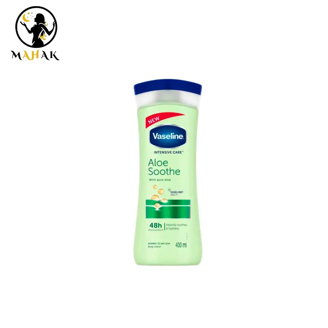 لوسیون بدن آلوئه ورا وازلین Vaseline essential moisture aloe fresh — تصویر ۲