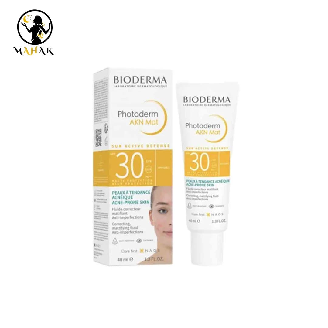 ضد آفتاب فلوئیدی بایودرما فتودرم آکنه مت SPF30 Bioderma Photoderm AKN Mat Matifying Fluid SPF30 — تصویر ۲