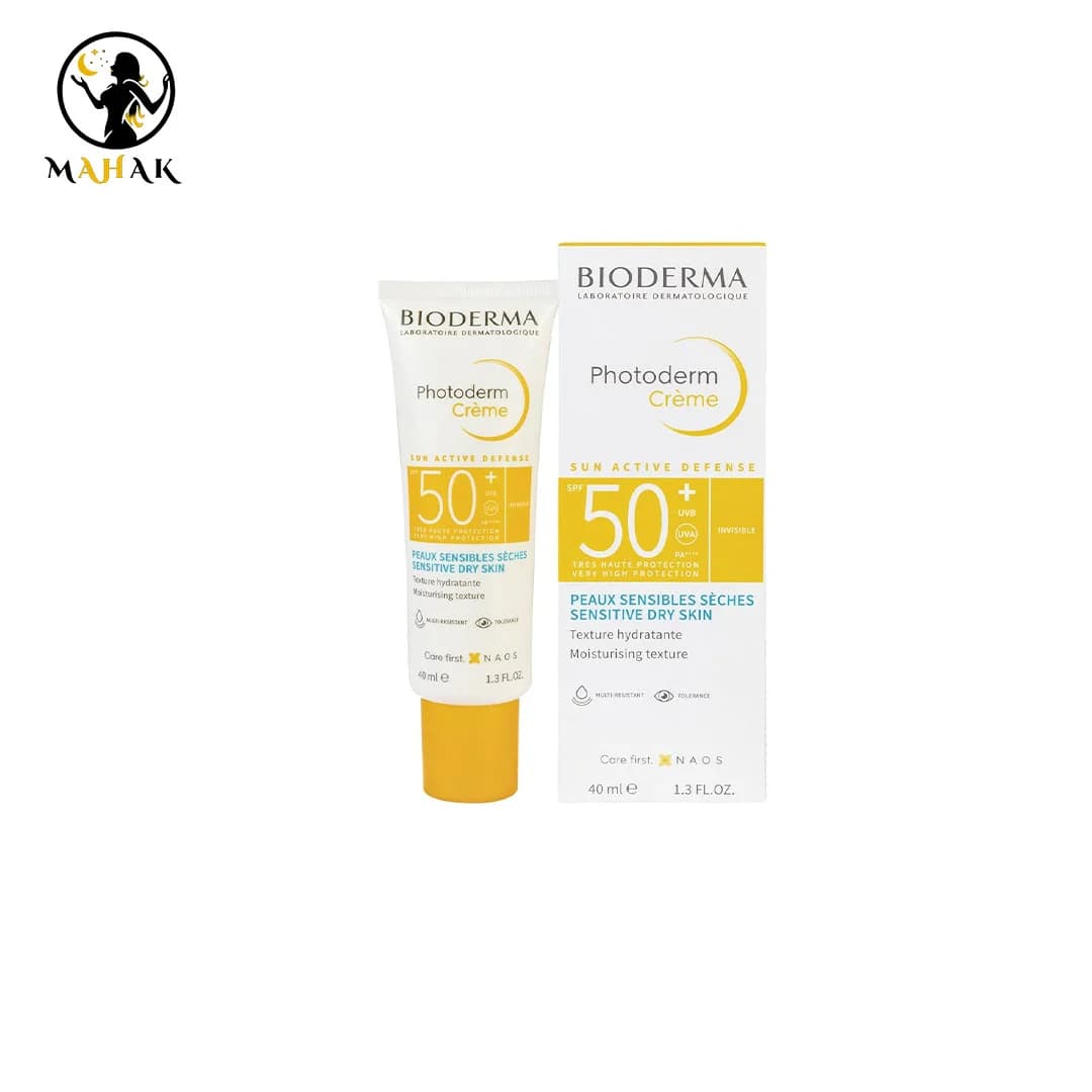 کرم ضد آفتاب فتودرم بایودرما پوست خشک و حساس 40 میل +BIODERMA PHOTODERM CREAM SPF50 — تصویر ۲