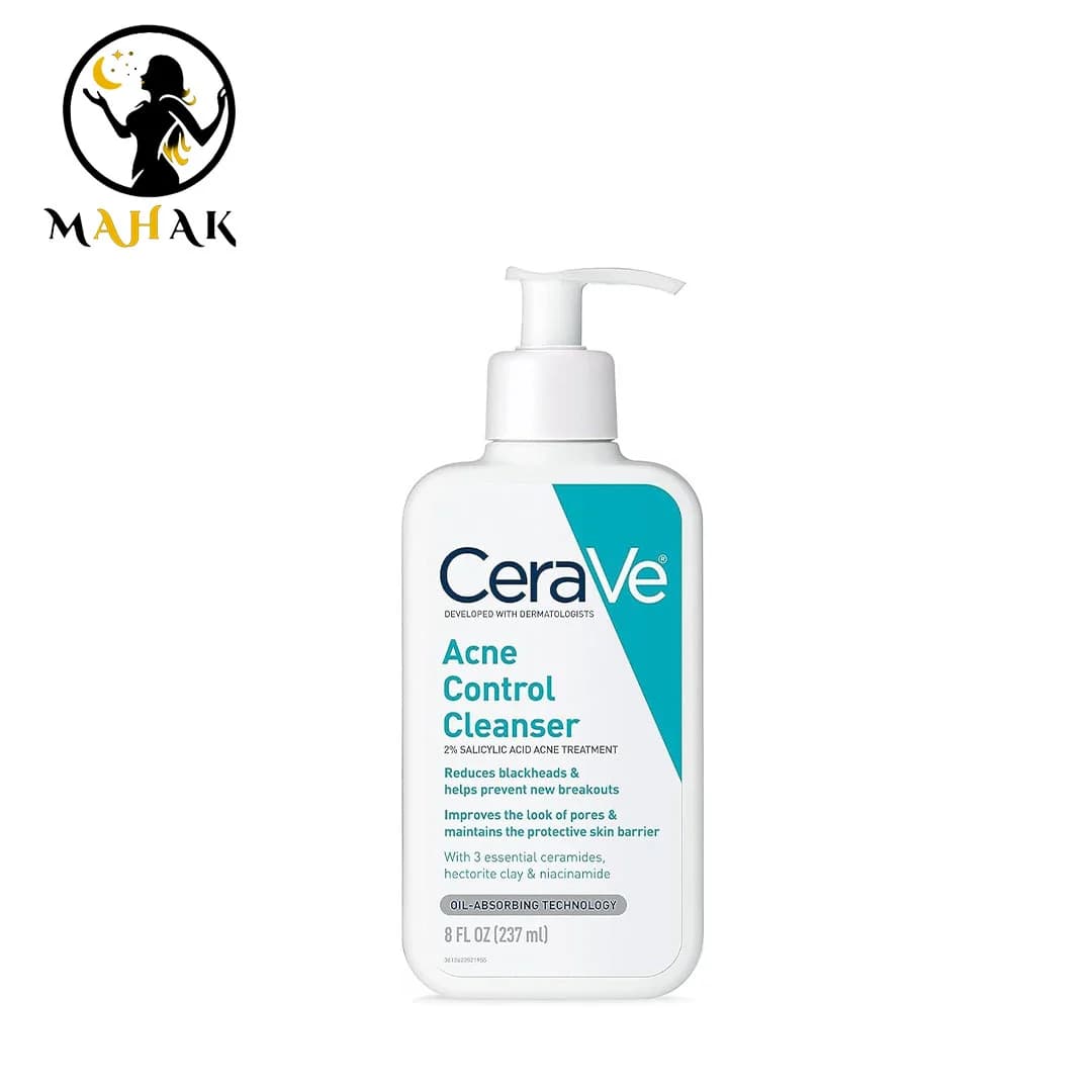 ژل شستشو سراوی آمریکایی کنترل آکنه و جوش CeraVe Acne Control Cleanser 2% Salicylic Acid 237ml