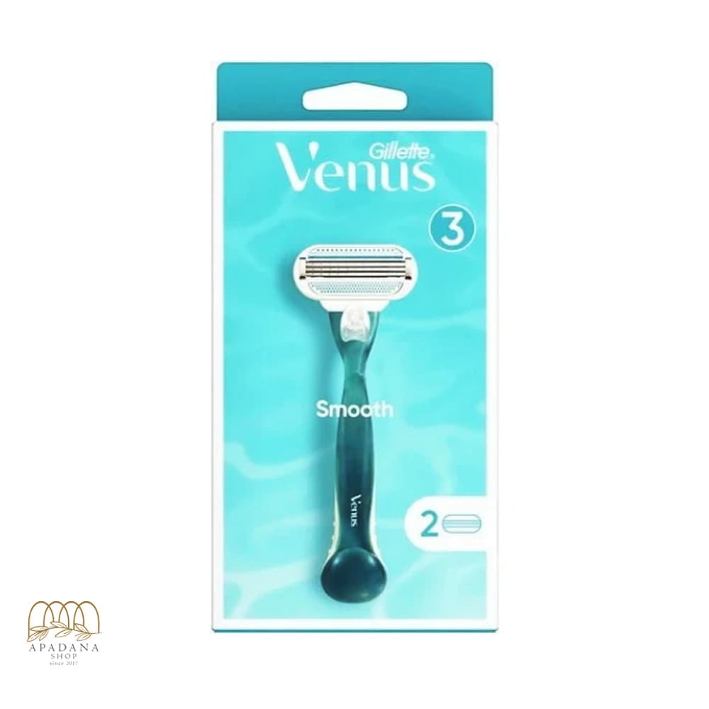 خود تراش ژیلت مدل Venus Smooth به همراه دو تیغ یدک — تصویر ۵